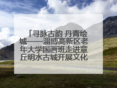 寻脉古韵 丹青绘城——淄博高新区老年大学国画班走进章丘明水古城开展文化研学活动