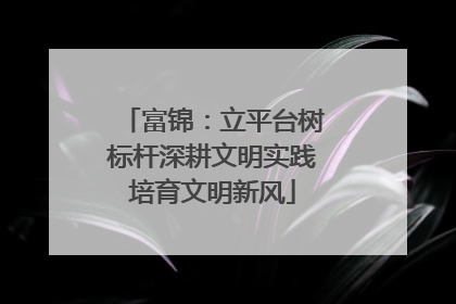 富锦：立平台树标杆深耕文明实践培育文明新风