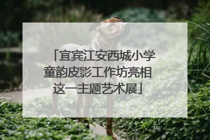 宜宾江安西城小学童韵皮影工作坊亮相这一主题艺术展