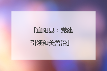宜阳县：党建引领和美善治