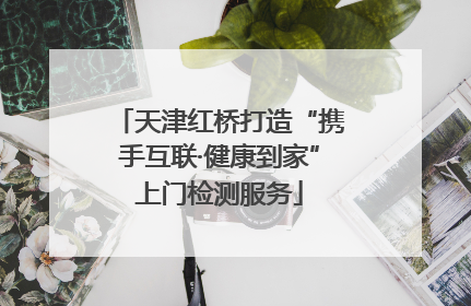 天津红桥打造“携手互联·健康到家”上门检测服务