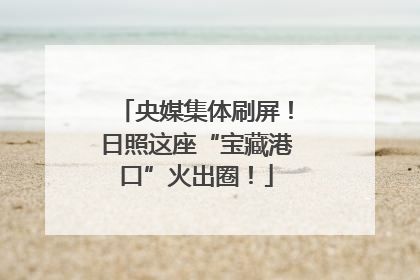 央媒集体刷屏！日照这座“宝藏港口”火出圈！