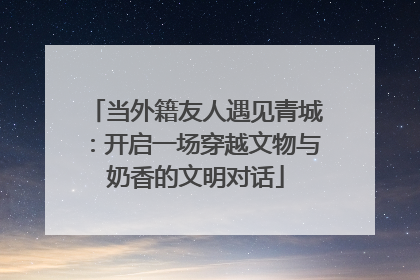 当外籍友人遇见青城：开启一场穿越文物与奶香的文明对话
