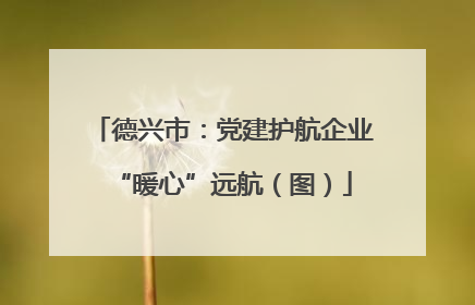 德兴市：党建护航企业“暖心”远航（图）