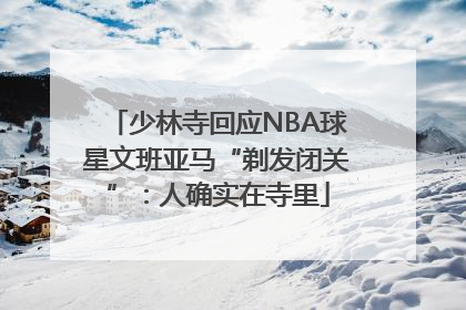 少林寺回应NBA球星文班亚马“剃发闭关”：人确实在寺里