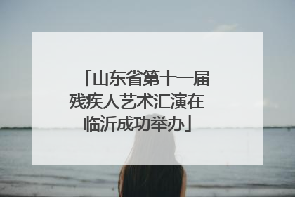 山东省第十一届残疾人艺术汇演在临沂成功举办