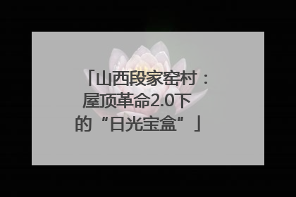 山西段家窑村：屋顶革命2.0下的“日光宝盒”