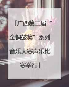 广西第二届“金铜鼓奖”系列音乐大赛声乐比赛举行