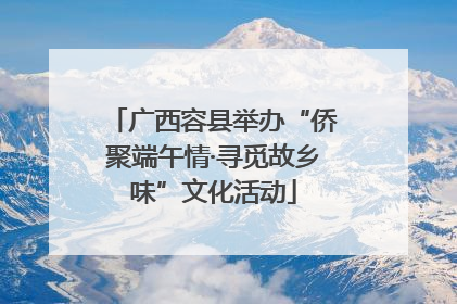 广西容县举办“侨聚端午情·寻觅故乡味”文化活动