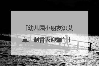 幼儿园小朋友识艾草、制香囊迎端午