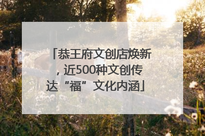 恭王府文创店焕新，近500种文创传达“福”文化内涵