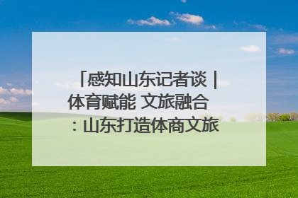 感知山东记者谈｜体育赋能 文旅融合：山东打造体商文旅融合发展新格局