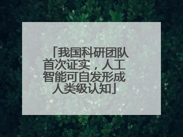 我国科研团队首次证实,人工智能可自发形成人类级认知