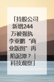 持股公司新增244万被强执 李亚鹏“商业版图”再陷泥潭？｜科技观察