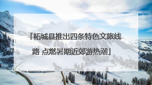柘城县推出四条特色文旅线路 点燃暑期近郊游热潮