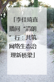 李佳琦直播间“清朗”行：共筑网络生态治理新桥梁