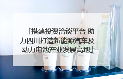 搭建投资洽谈平台 助力四川打造新能源汽车及动力电池产业发展高地