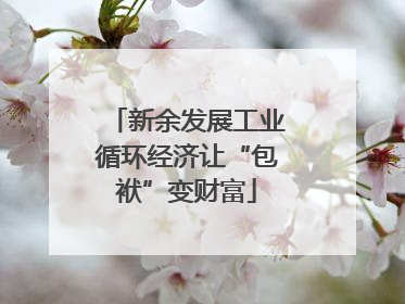 新余发展工业循环经济让“包袱”变财富