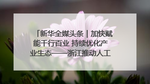 新华全媒头条｜加快赋能千行百业 持续优化产业生态——浙江推动人工智能健康有序发展观察