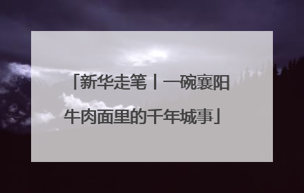 新华走笔丨一碗襄阳牛肉面里的千年城事