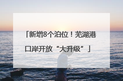 新增8个泊位！芜湖港口岸开放“大升级”