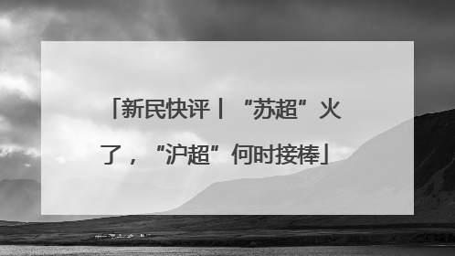 新民快评丨“苏超”火了，“沪超”何时接棒