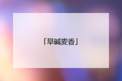 旱碱麦香