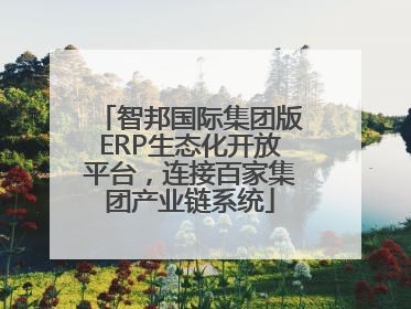 智邦国际集团版ERP生态化开放平台，连接百家集团产业链系统