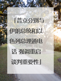 普京分别与伊朗总统和以色列总理通电话 强调重启谈判重要性