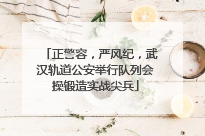 正警容，严风纪，武汉轨道公安举行队列会操锻造实战尖兵