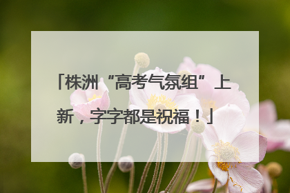 株洲“高考气氛组”上新，字字都是祝福！