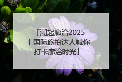 潮起廊洽2025丨国际旅拍达人喊你打卡廊洽时光