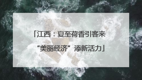江西：夏至荷香引客来 “美丽经济”添新活力