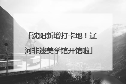 沈阳新增打卡地！辽河非遗美学馆开馆啦