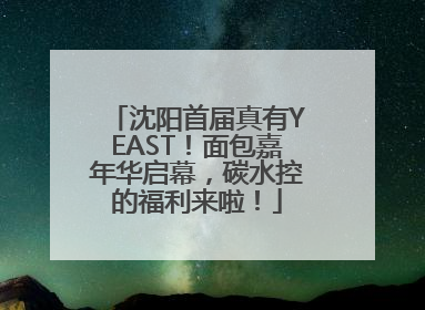 沈阳首届真有YEAST！面包嘉年华启幕，碳水控的福利来啦！