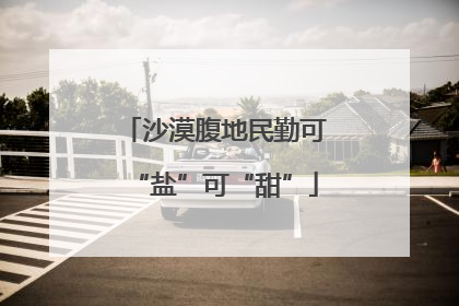 沙漠腹地民勤可“盐”可“甜”