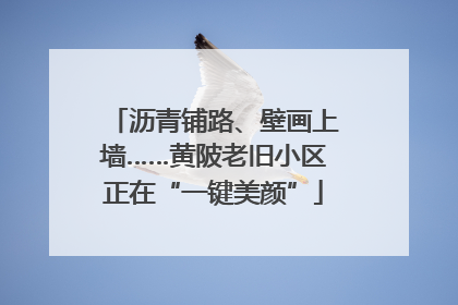 沥青铺路、壁画上墙……黄陂老旧小区正在“一键美颜”