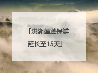 洪湖莲蓬保鲜延长至15天