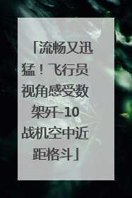 流畅又迅猛！飞行员视角感受数架歼-10战机空中近距格斗