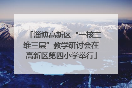 淄博高新区“一核三维三层”教学研讨会在高新区第四小学举行