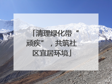 清理绿化带“顽疾”，共筑社区宜居环境