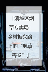 滨城区烟草专卖局：乡村振兴路上的“烟草答卷”