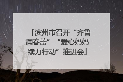 滨州市召开“齐鲁润春蕾”“爱心妈妈续力行动”推进会