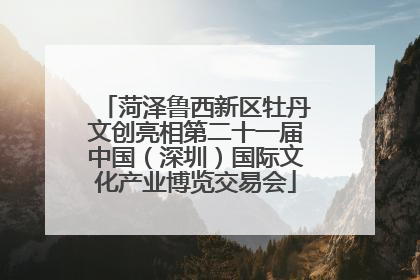 菏泽鲁西新区牡丹文创亮相第二十一届中国（深圳）国际文化产业博览交易会