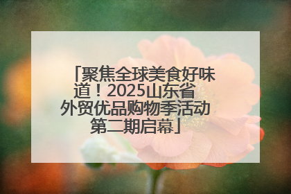 聚焦全球美食好味道！2025山东省外贸优品购物季活动第二期启幕