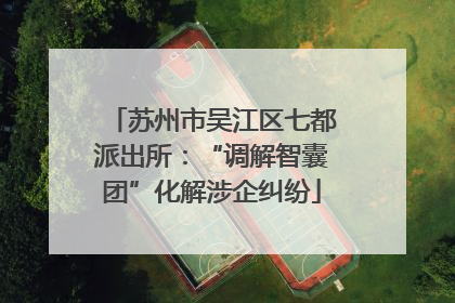 苏州市吴江区七都派出所：“调解智囊团”化解涉企纠纷