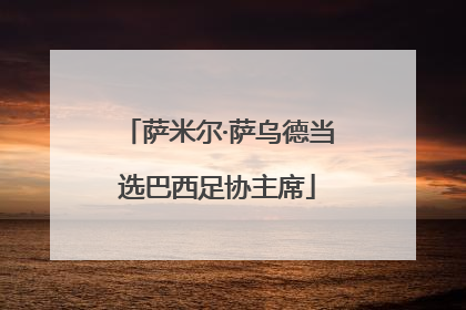 萨米尔·萨乌德当选巴西足协主席