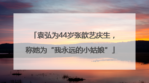 袁弘为44岁张歆艺庆生，称她为“我永远的小姑娘”