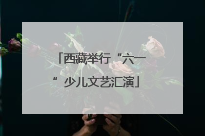 西藏举行“六一”少儿文艺汇演