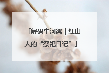 解码牛河梁｜红山人的“祭祀日记”